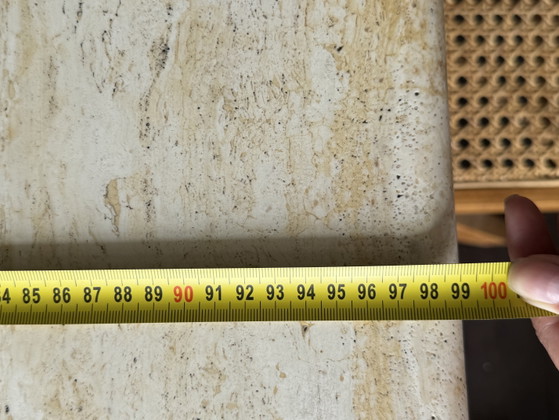 Travertine Dining Table (Solid, Italy 1980s) – Stone (photo 7 of 8)