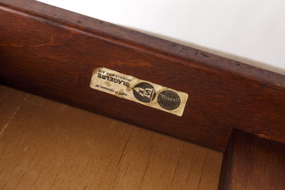 Image 1 of 1 of 4 Vintage Armchair by Slagelse – 1960s Swedish Design, Beech Wood & Wool Upholstery