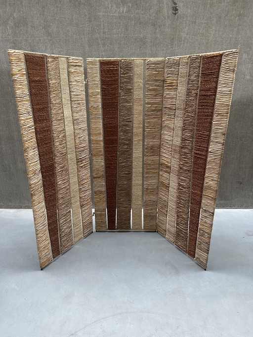 Paravent vintage / passepoil de paravent
