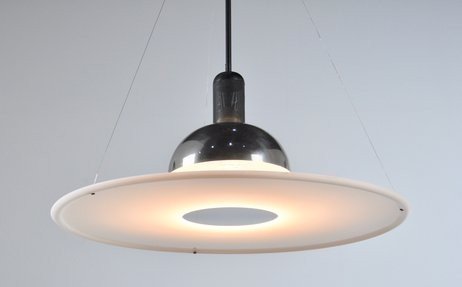 Frisbi 850 suspension lamp designed by Achille Castiglioni for Flos in 1978
