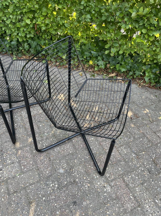 Vintage wire steel armchairs, Niels Gammelgaard 1980s – Metal (photo 8 of 9)