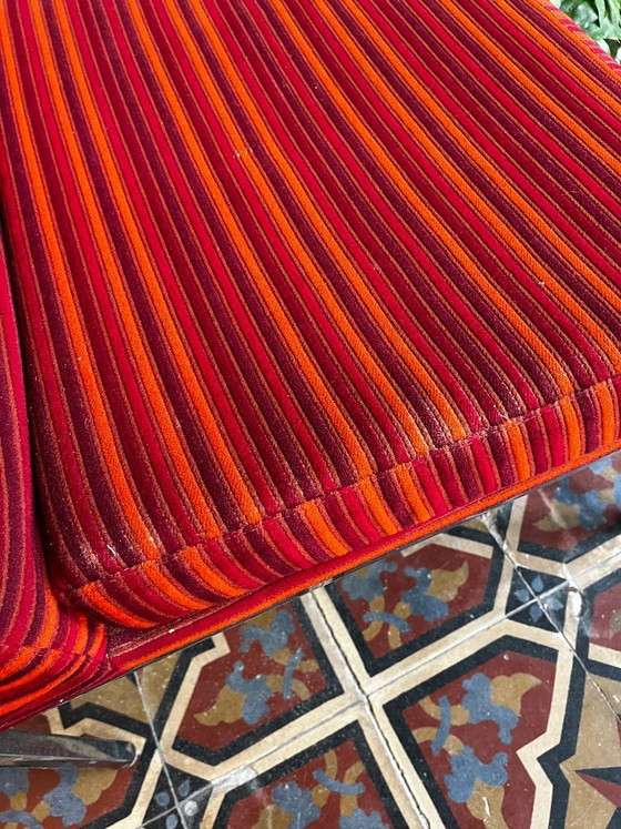 Image 1 of Vintage striped armchair – Louis Baillon, Planforms