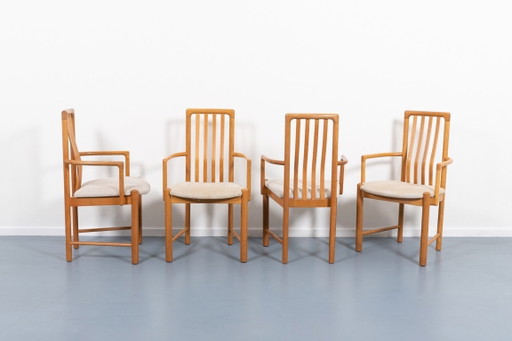 Ensemble de 4 chaises de salle à manger danoises par Hans J. Frydendal pour Boltinge Stolefabrik