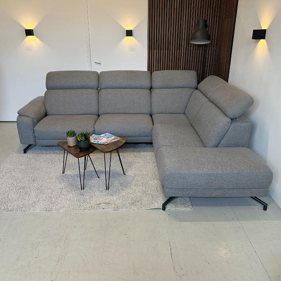 Image 1 of Graues Ecksofa, elektrisch verstellbar, 286 x 235 cm