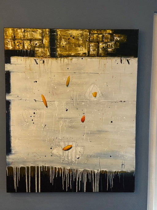 Pintura de RP Van Den Heuvel Bergen NH – kunst, Canvas, Other