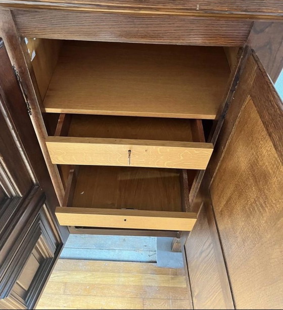 Image 1 of Vintage solid oak cabinet