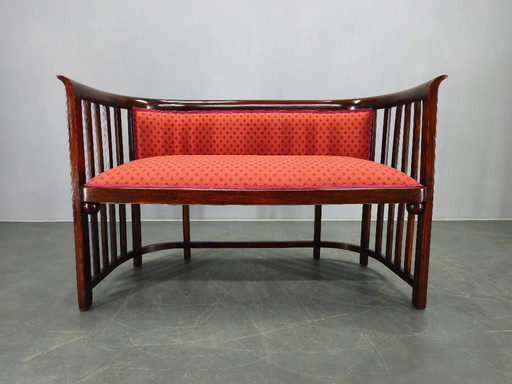 Josef Hoffmann Art Deco beukenhouten sofa, Weense Secession, jaren 1920