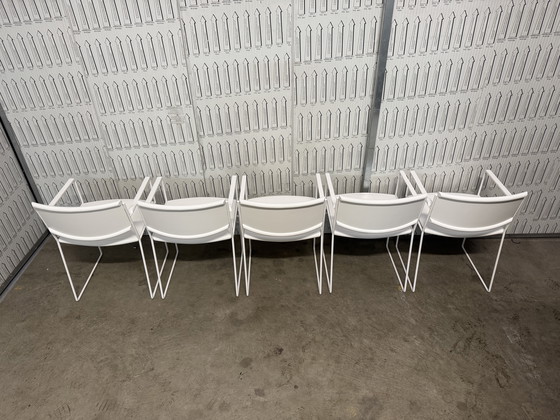 Image 1 of 5x postmodern Arco dining chairs from the 1980s