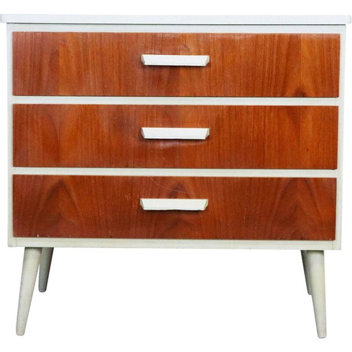 Commode vintage en bois et teck, Suède 1960