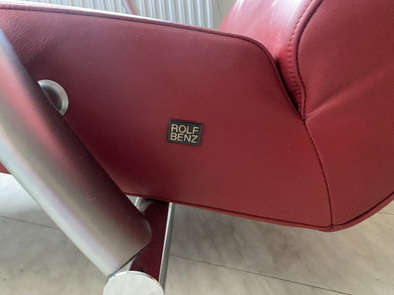 Tumbona Rolf Benz 2600 Relax. – Chaise longue, Leather, Metal (photo 3 of 17)