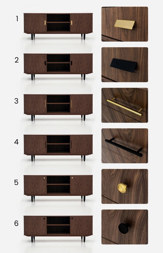 Image 1 of Sideboard aus Walnussholz für TV O-S15