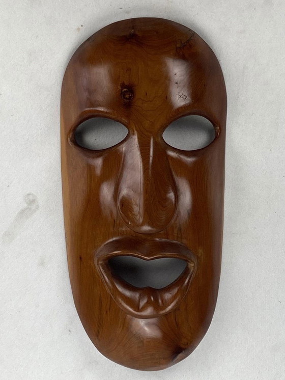 Image 1 of Mid Century Teak Masker, 1950S