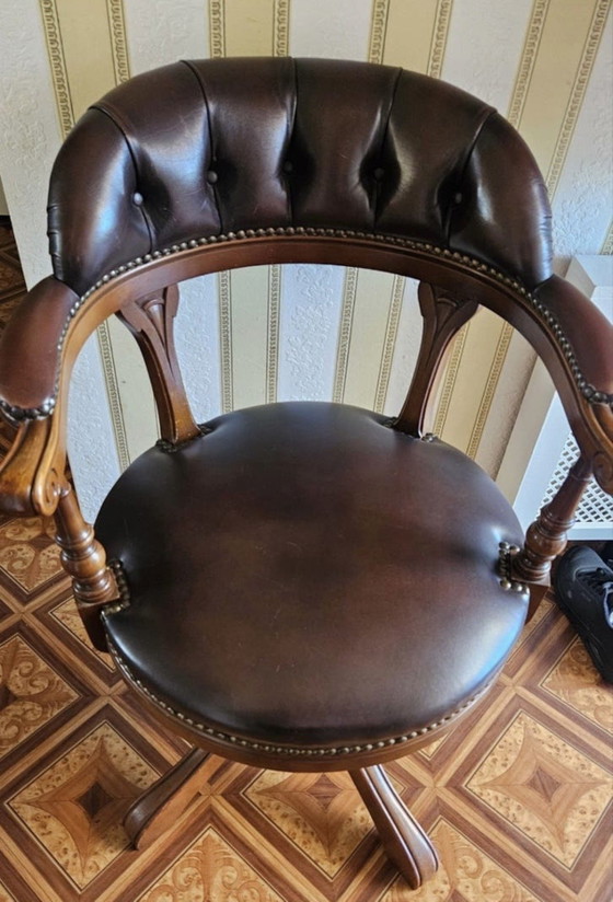 Image 1 of Chesterfield captains chair 