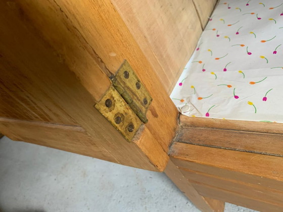 Image 1 of Vintage Kersenhouten Kast met Lades en Opzetstuk
