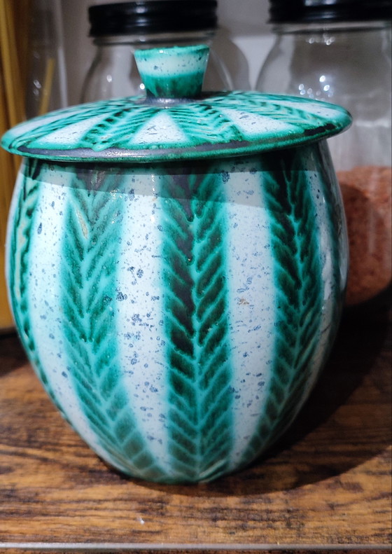 Image 1 of Gedeckter Topf Keramik Vallauris von Charles Voltz