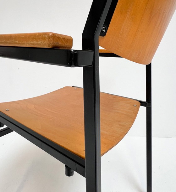 Image 1 of Set aus 6 stapelbaren Stühlen von Gijs van der Sluis, 1970er Jahre