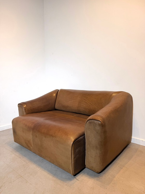 Canapé 2 places en cuir De Sede DS-47 Vintage Neck – Cognac – Loveseats (photo 4 of 8)