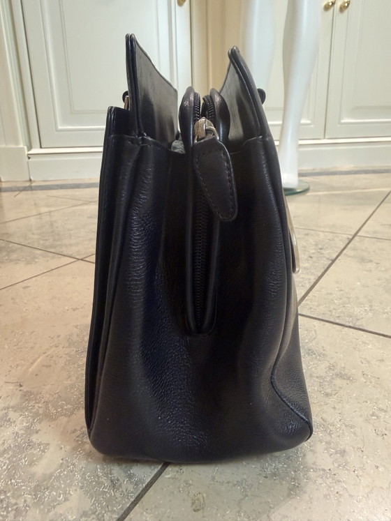 Image 1 of Borsa a mano vintage Gianni Versace in pelle nera Medusa, rara