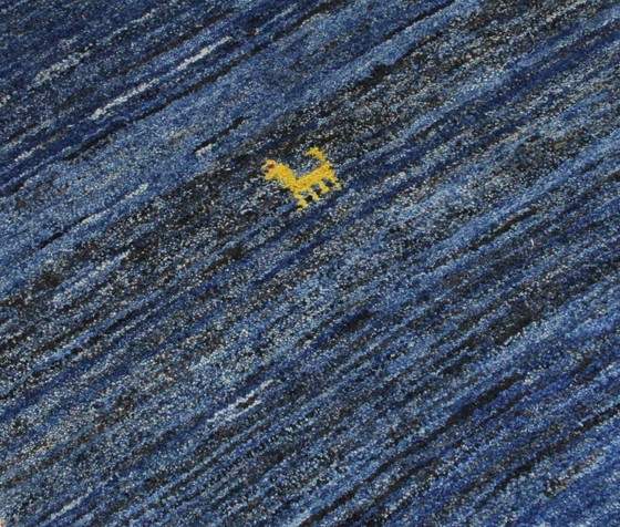 Image 1 of Original Perserteppich Gabbeh Ghashghai Orientteppich 124 cm x 90 cm Alt Natur