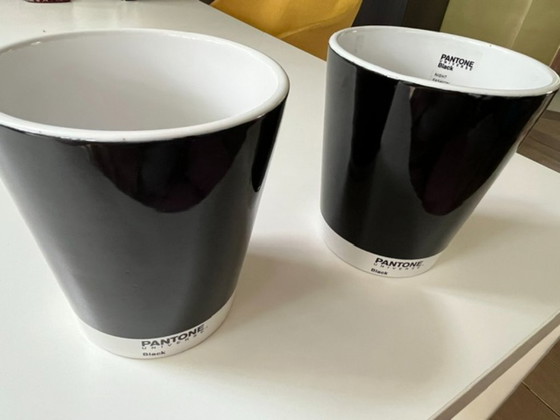 Set di 2 vasi da fiori Pantone Universe × Serax – Neri – Design Vintage – Vasi per piante, Ceramic (photo 4 of 5)