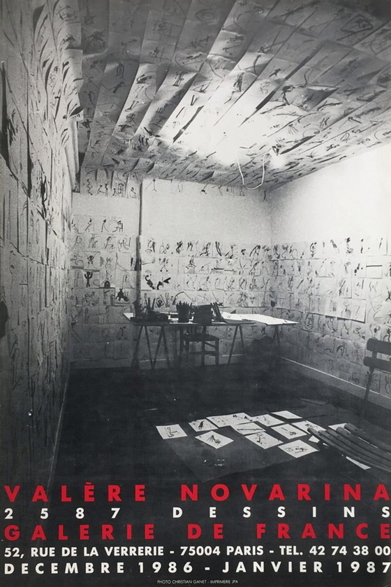 Image 1 of Valère NOVARINA Expo 87 – Plakat der Galerie de France 1987