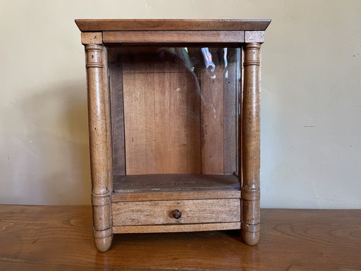 Reliquary Cabinet Display Case Antique French