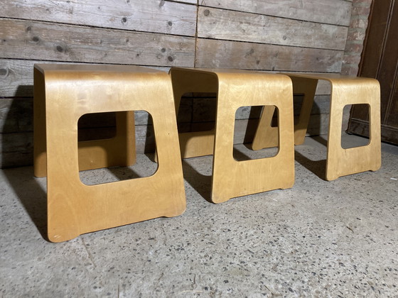 Image 1 of 3x vintage Lisa Norinder stools