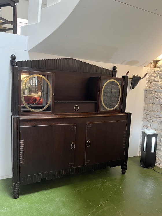 Image 1 of Art Deco oak sideboard