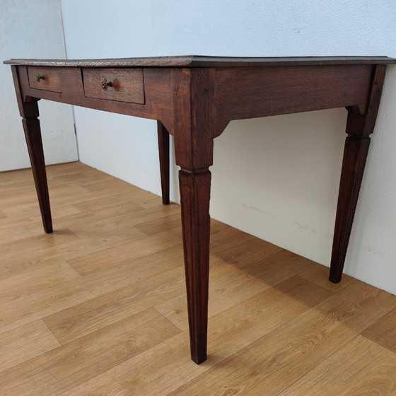 Image 1 of Rustikaler Esstisch im Landhausstil mit 2 Schubladen