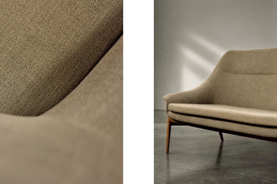 Zweisitzer-Sofa „Grace“ im skandinavischen Mid-Century-Stil mit braunem Stoffbezug von IKEA, Baujahr 1961 (photo 14 of 27)