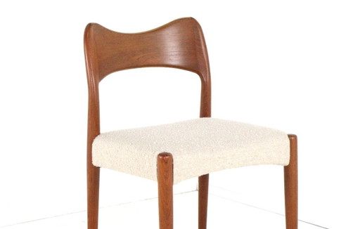 Set 4 Arne Hovmand Olsen voor Kold Mogens stoelen vintage nieuw gestoffeerd 