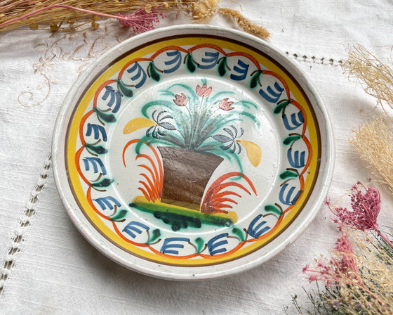 Antique French Nevers Faience Deep Plate, 19th Century – Crockery (photo 2 of 9)
