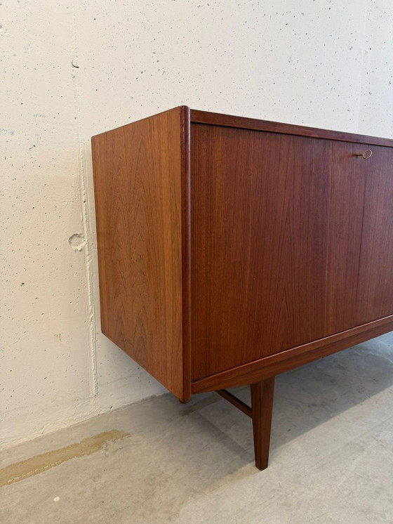 Image 1 of Buffet en teck restauré, style vintage milieu du XXe siècle, années 1960, Danemark