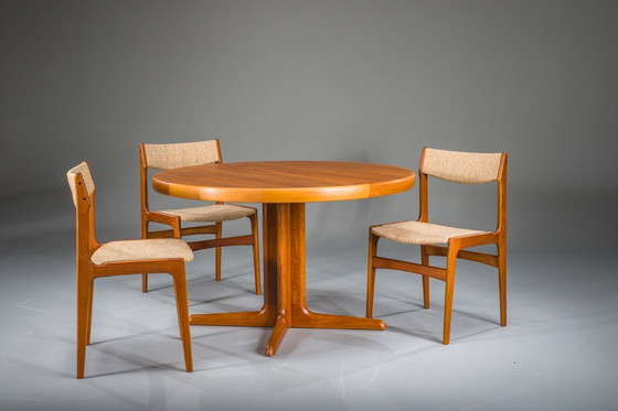Image 1 of Teakhouten eetkamerstoelen, toegeschreven aan Erik Buch voor Anderstrup Stolefabrik, Denemarken, jaren 70, set van 3.