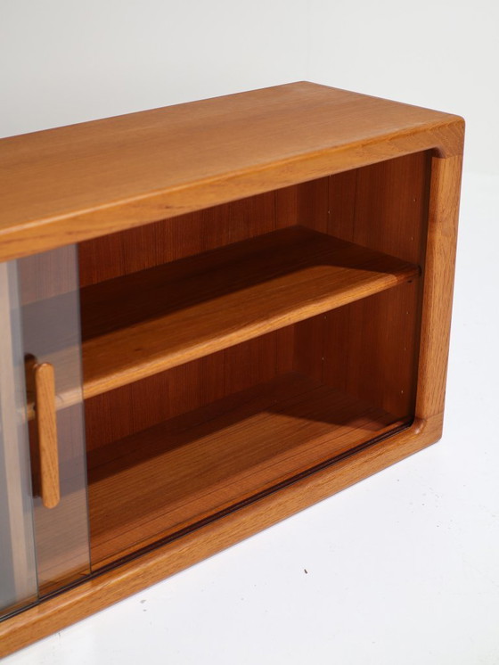 Image 1 of Silkeborg wall display cabinet sideboard vintage Danish teak