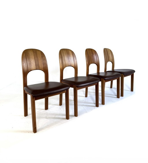 4x vintage Danish dining chair, Holstebro Møbelfabrik '70