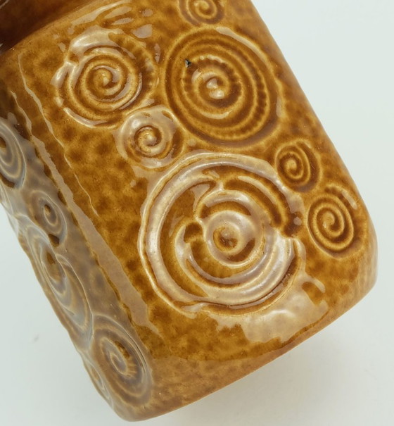 Image 1 of vaso scheurich mid century 1960s decor jura ochre glaze modello 282-16