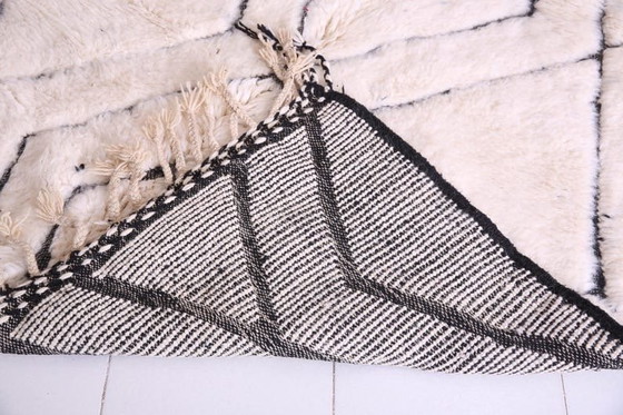 Image 1 of Tappeto Beni Ourain bianco, tessuto a mano, 150/255 cm
