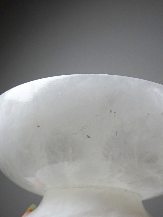 Image 1 of Vintage white alabaster bowl or trinket dish, Italy, 1960s-1970s