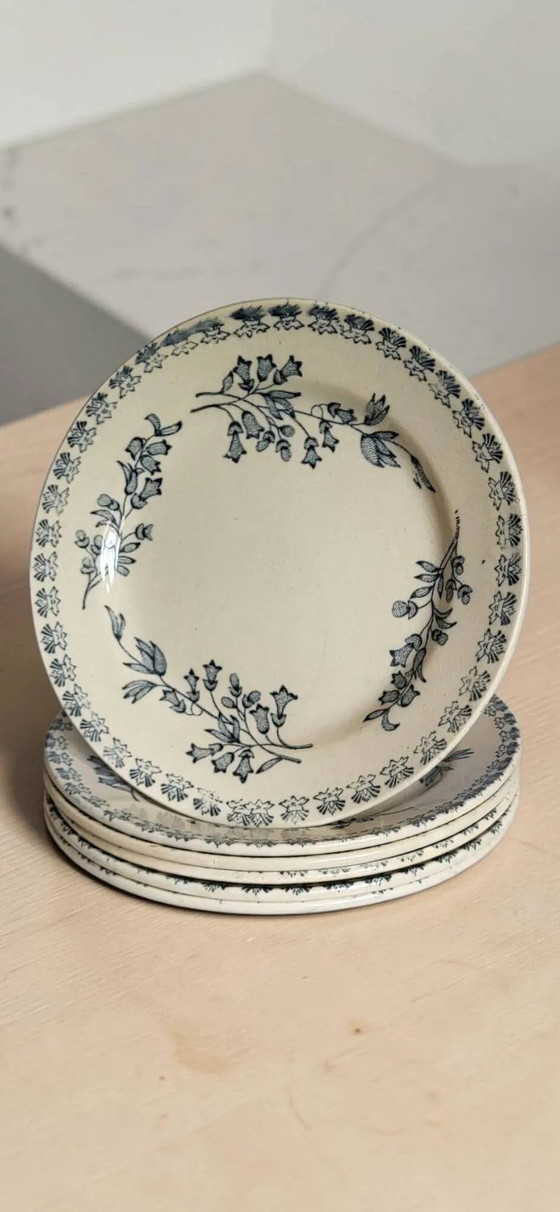 6 piatti in maiolica, Grigny — modello "Muguet" – Stoviglie, Porcelain (photo 8 of 8)