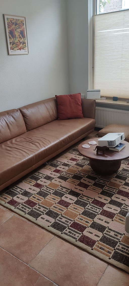 Designer leather sofa in brown – Studio Segers