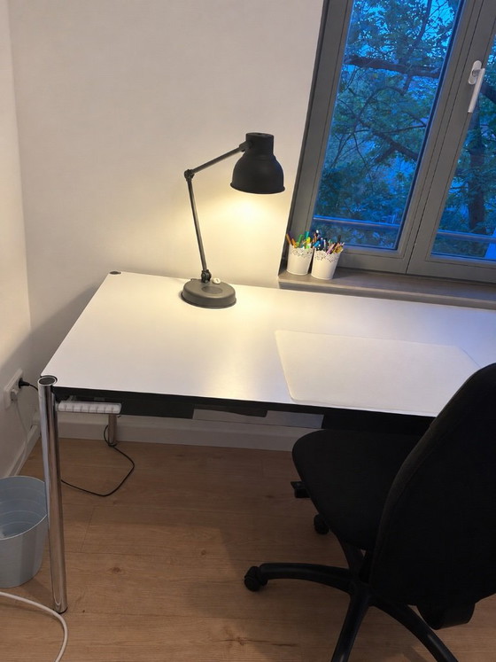 USM Haller Bureau blanc, Bureaux, Bois (photo 4 sur 5)