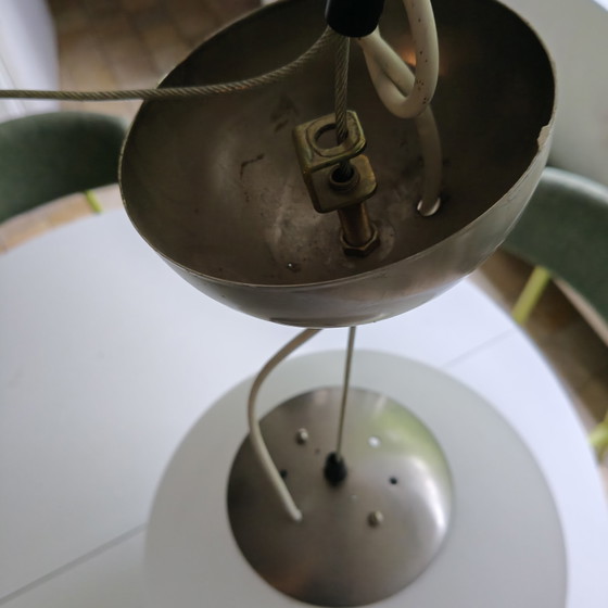 Image 1 of SIL LUX Opaline Glass Globe Pendant Lamp Ø36 cm
