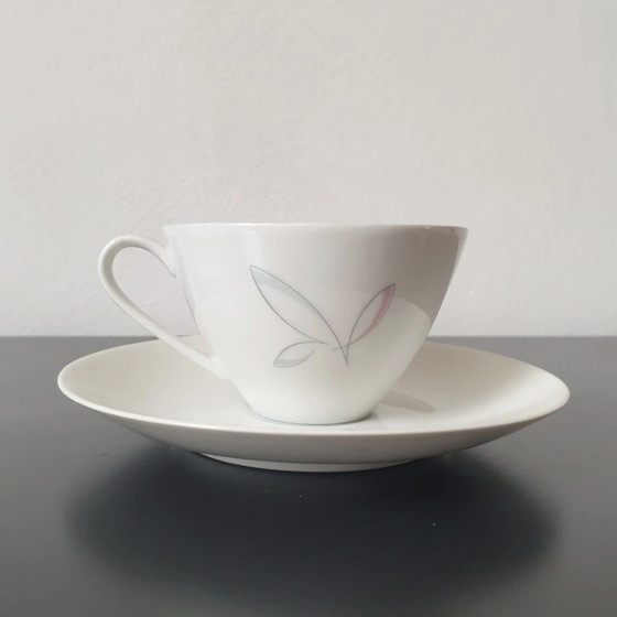 Image 1 of Complete Set of 6 Arzberg 'Ancona' Cups and Saucers | Fine Porcelain with Delicate Decor