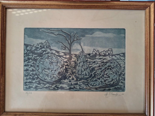 Estampe Giancarlo Pissanchi 1970