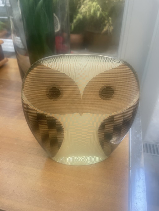 Lucite optical art owl Abraham Palatnik