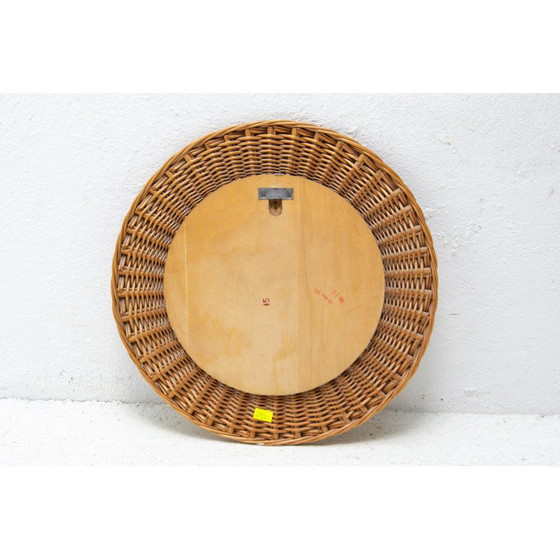 Image 1 of Mid century rattan mirror by Jan Kalous for Úluv, Czechoslovakia 1960s