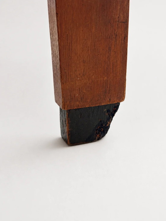 Taburete escolar de Ámsterdam, Países Bajos, década de 1920. – Reposapiés y pufs, Wood, Velvet (photo 5 of 5)