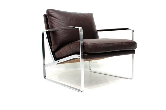 Image 1 of Zo goed als nieuw! Walter Knoll Fabricius 710 loungestoel, fauteuil met premium leer, originele prijs €5998.