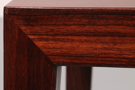 Image 1 of Side Table in Darkwood by Severin Hansen for Haslev Møbelsnedkeri, 1950s
